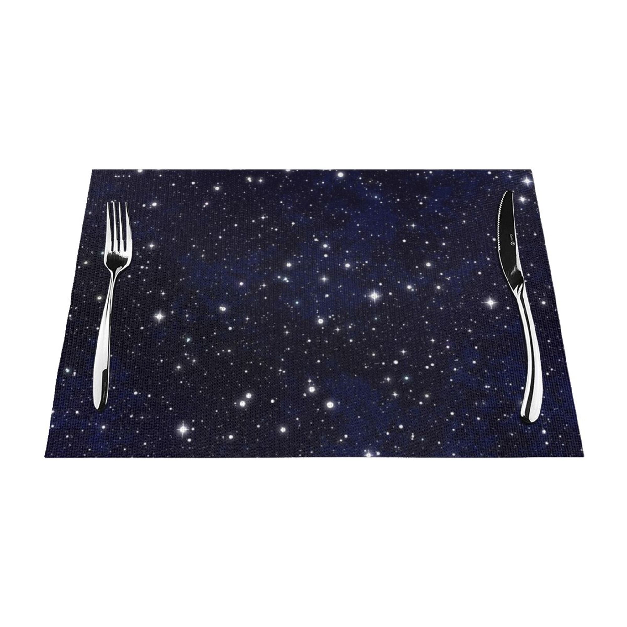 XMXY Woven Placemats Set of 4 PCS, Universe Stars Space Table Mats ...