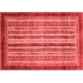 thumbnail image 1 of Ahgly Company Indoor Rectangle Abstract Red Modern Area Rugs, 7' x 10', 1 of 4
