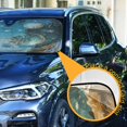 thumbnail image 3 of Yayeee Car Windshield Sun Shade Universal Fit Front Visor Protector, Dinosaur with Stars, 3 of 8