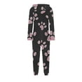 thumbnail image 4 of Pyjama pour Filles, Combinaison de Nuit Chaude d'Hiver à Manches Longues avec Capuchon, Combinaison Pyjama pour Filles, 4 of 6
