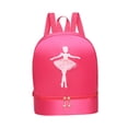 thumbnail image 3 of Mochila de ballet para gimnasio, mochila para niños, bolso de mano, mochila informal duradera. Rosa Roja Estilo A, 3 of 9
