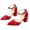 Red, variant on Women Block Heels 3.54in Pointed Toe Anti-Slip Comfy Feminine Elegant Womens Heels for Stage Party Casual Anniversary Banquet