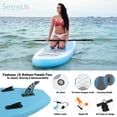 thumbnail image 5 of SereneLife Inflatable Stand up Paddle Board, 10'6", Non-Slip Deck, Paddle, Pump, Backpack & Leash, Light Blue, 5 of 9
