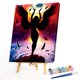 thumbnail image 2 of Cuadros Decorativos Pintura en lienzo de ángel oscuro, pintura al óleo sin marco por números, Kit de carteles de arte de pared Likrtyny embutido en tela, 2 of 9
