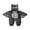 Dark Grey, variant on RUINIXCW Girls Boys Halloween Animal Long Sleeve Hooded Zip Up Wolf Jumpsuit