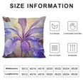 thumbnail image 5 of Blue Flower with Butterflies Sketch' Floral Throw Cushion Pillow Cover for Living Room, Sofa, 5 of 5