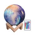 thumbnail image 1 of ámpara de luna táctil, 16 colores con control remoto, lámpara de luna de 15 cm, recargable por USB para dormitorio, sala de estar, café, cumpleaños, regalo de Navidad, 1 of 2