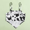 thumbnail image 4 of Chaleco sin mangas con estampado de vaca de un hombro para mujer, blusa sin mangas, camisola, camisetas sin mangas Pompotops lopia990383, 4 of 6