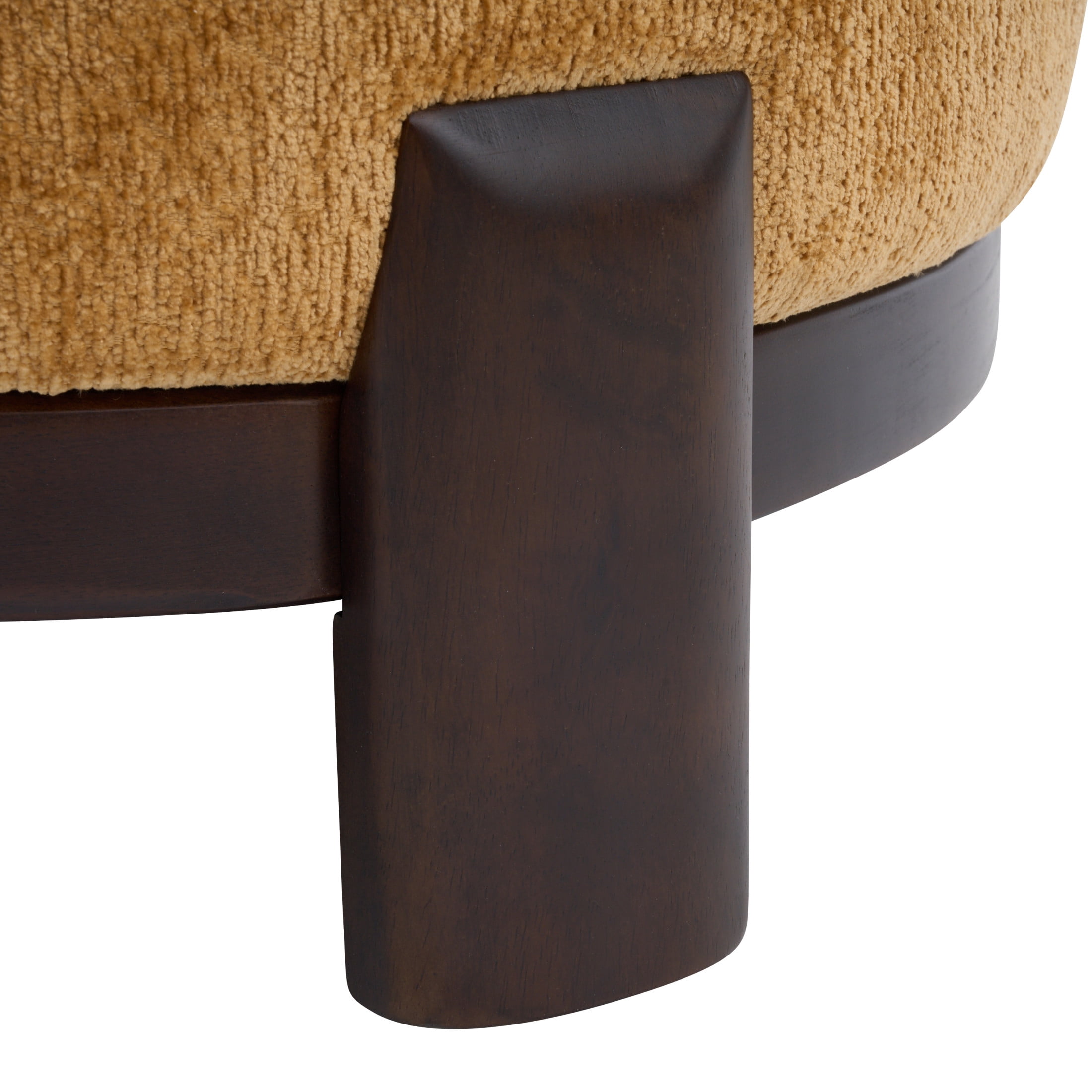 Christopher Knight Home Modern Upholstered Armless Accent Chair with Wood Legs, Wide Seat, Pumpkin Yellow, Set of 2