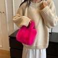 thumbnail image 2 of Fluffy Tote Bag Faux Fur Hobo Bag Purse Plush Handbag Furry Purse Soft Plush Bag for Women Cute Aesthetic Bag, 2 of 6
