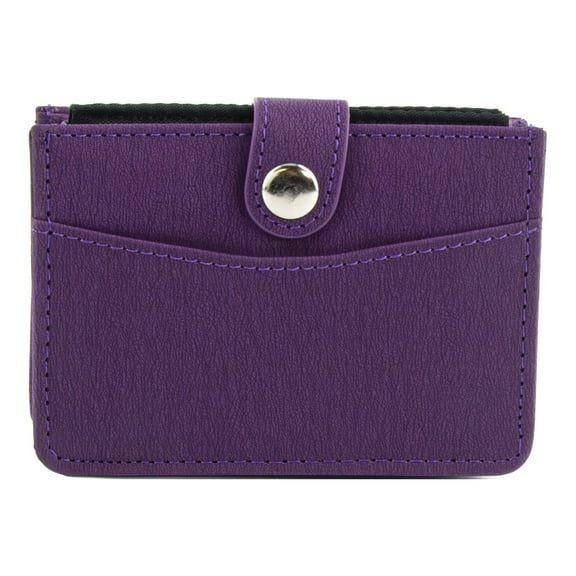 Gold Coast Plum Easy Access Vertical Wallet with Expandable Card Storage & RFID