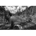 thumbnail image 2 of Frank, Jacob W. 24x17 Gold Ornate Wood Framed with Double Matting Museum Art Print Titled - Hellroaring Creek near the Absaroka Beartooth Wilderness, Yellowstone National Park, 2 of 4