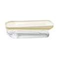 thumbnail image 4 of Luzkey Distributeur d'Ufs Roulant pour Réfrigérateur, Bac de Rangement, Conteneur de Stockage Roulant Automatiquement Boîte de Rangement pour Cuisine Jaune 2 Niveaux, 4 of 8