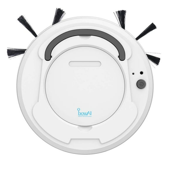 Yeacher 1800PA 3in1 Rechargeable Intelligent Sweeping Robot Suction Drag Machine Floor Cleaner Cordless Dry Sweeping Mop Noiseless Sweeper (White)