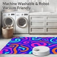 thumbnail image 5 of ODIKA 4'x6' Machine Washable Non-Slip Area Rug, Trendy Culture Statement With Exclusive Artwork High Traffic Rug with Pad, Blue, 531791, 5 of 8