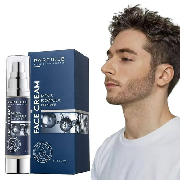 Particle Face Cream for Men 6 In 1 Anti Aging Cream Fights Eye Bags Dark Spots, Men's Face Cream Moisturiser 1.7oz