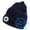Navy, variant on Morttic Bluetooth Beanie Hat with Light, Built-in Stereo Speakers & Mic, Bright Hands-Free Hat Light USB Rechargeable 5 LED Flashlight Headlamp Winter Knit Cap for Men, Women (Black)