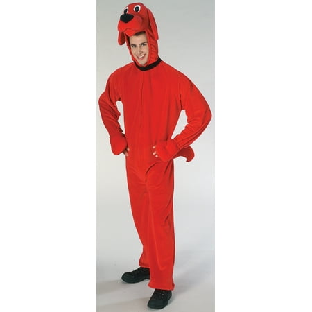 clifford big red dog adult halloween costume size mens one size