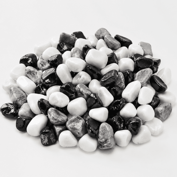 Natural Gravel Pebbles, Cactus and Succulent Plants Pebbles, Small Decorative Polished Stones, Mixed Color River Rocks for Potted Plants, Vases, Aquariums, Terrarium and Outdoor Gardening