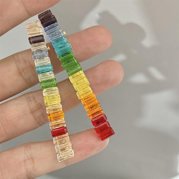 Jinsinto 2pcs Hair Clips Rainbow Set Gifts