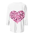 thumbnail image 5 of Spring Tops for Women Viikei Womens Blouse Clearance,Women's Fashion Tees Casual Crewneck 3/4 Sleeve Loose T Shirt Ladies Tops Blouses Shirts Multicolor S, 5 of 5