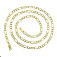 thumbnail image 2 of 10K 8.5 Yellow Gold 5.5mm Diamond Cut Figaro Chain Lite Link Bracelet Bracelet Lobster Clasp, 2 of 3