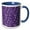 Blue/White, variant on 3drose, Purple and White Chess Pieces Pattern, 11oz Two-tone Red Mug
