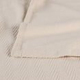 thumbnail image 5 of Superior Metro Chevron All-Season Cotton Blanket, King, Ivory, 5 of 6