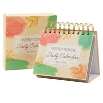 365 Day Laughter Desk Calendar, Daily Flip Calendar with Jokes and Inspirational Quotes, Fun Office Accessory and Small Desk Decor for Women and Men,C