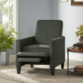 thumbnail image 3 of Noble House Kelley Standard Fabric Push Back Recliner Chair, Gray, 3 of 13