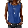 thumbnail image 4 of XuJwPNcy Tank Tops for Women Lightweight Sleeveless Cotton Linen Tee Tshirts Summer Casual Summer Beach Vacation Clothes, 4 of 6