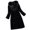 Black, variant on Zpanxa Women's Faux Fur Coat Solid Color Long Jacket, Plush Longline Winter Overcoat Evening Wrap