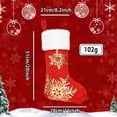 thumbnail image 4 of Gibobby Adornos navideños para calcetines, bolsas de regalo bordadas colgantes, medias estampadas, medias navideñas para (Silver), 4 of 4