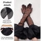 thumbnail image 4 of 1 par de guantes largos negros transparentes de 71 cm de malla de tul extragrandes, guantes transparentes de malla de tul negro para mujer, traje de ópera, boda, novia., 4 of 6
