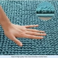 thumbnail image 3 of Alfombra de baño extra absorbente Alfombra de salida de ducha de microfibra de chenilla lavable a máquina 40 × 60 cm, gris azul, 3 of 5