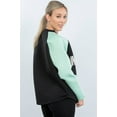 thumbnail image 5 of Contrast Sleeve Curved Hem Sweater, 5 of 5