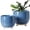 Reactive Glaze Blue, variant on Ceramic Plant Pots