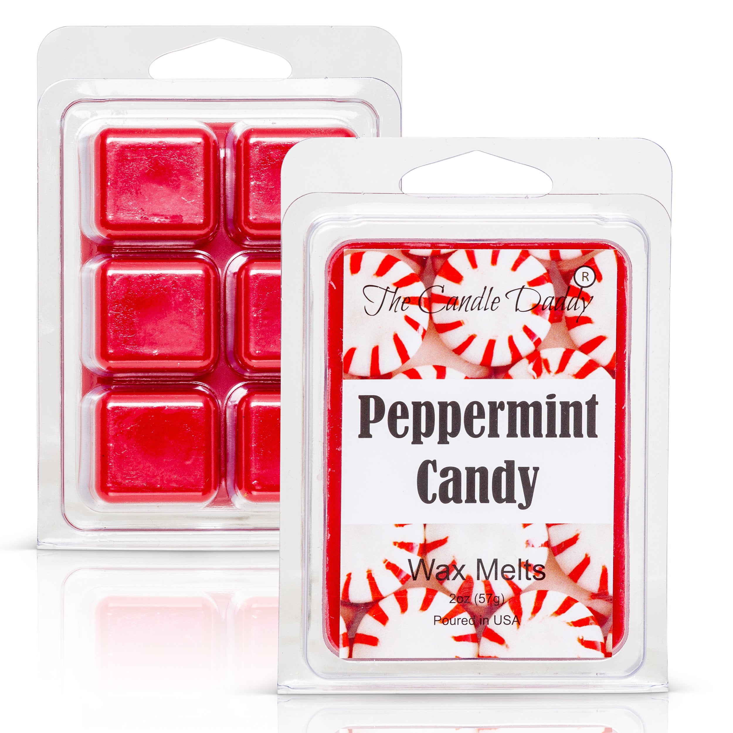 Peppermint Candy Minty Fresh Scented Melt Maximum Scent Wax Cubes