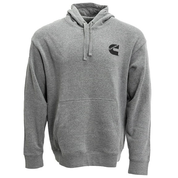 Cummins CMN5000 Mens Size Large Gray Fleece/Cotton Pullover Hoodie