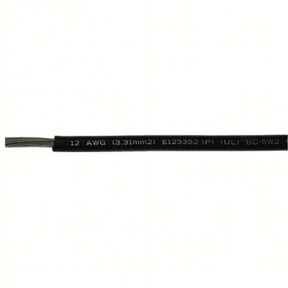 Cobra Wire & Cable A1012T07100FT; 12Ga Blk Tinned Wire 100Ft