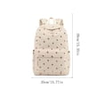 thumbnail image 3 of Middle School Corduroy Backpack For Students, Large Capacity Simple Light Soft Cozy Daily Outdoor Walking School Daypack (Khaki), 3 of 6