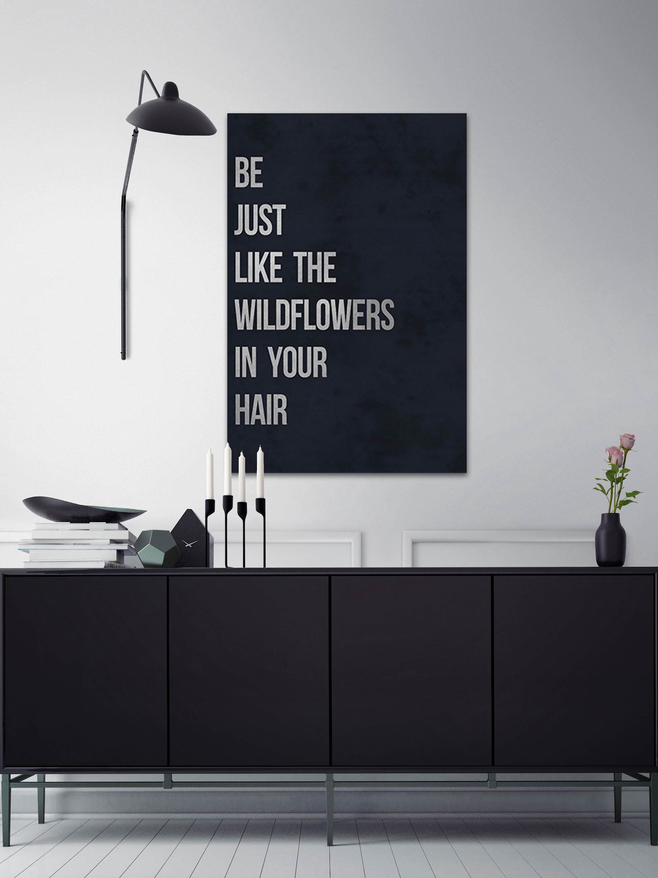 Wildflowers in Your Hair Painting Print on Wrapped Canvas