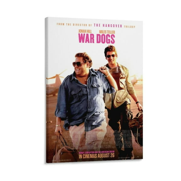 War Dogs Classic Movie Poster Canvas Wall Art Poster Decorative Bedroom Modern Home Print Picture Artworks Posters 24x36inch(60x90cm)