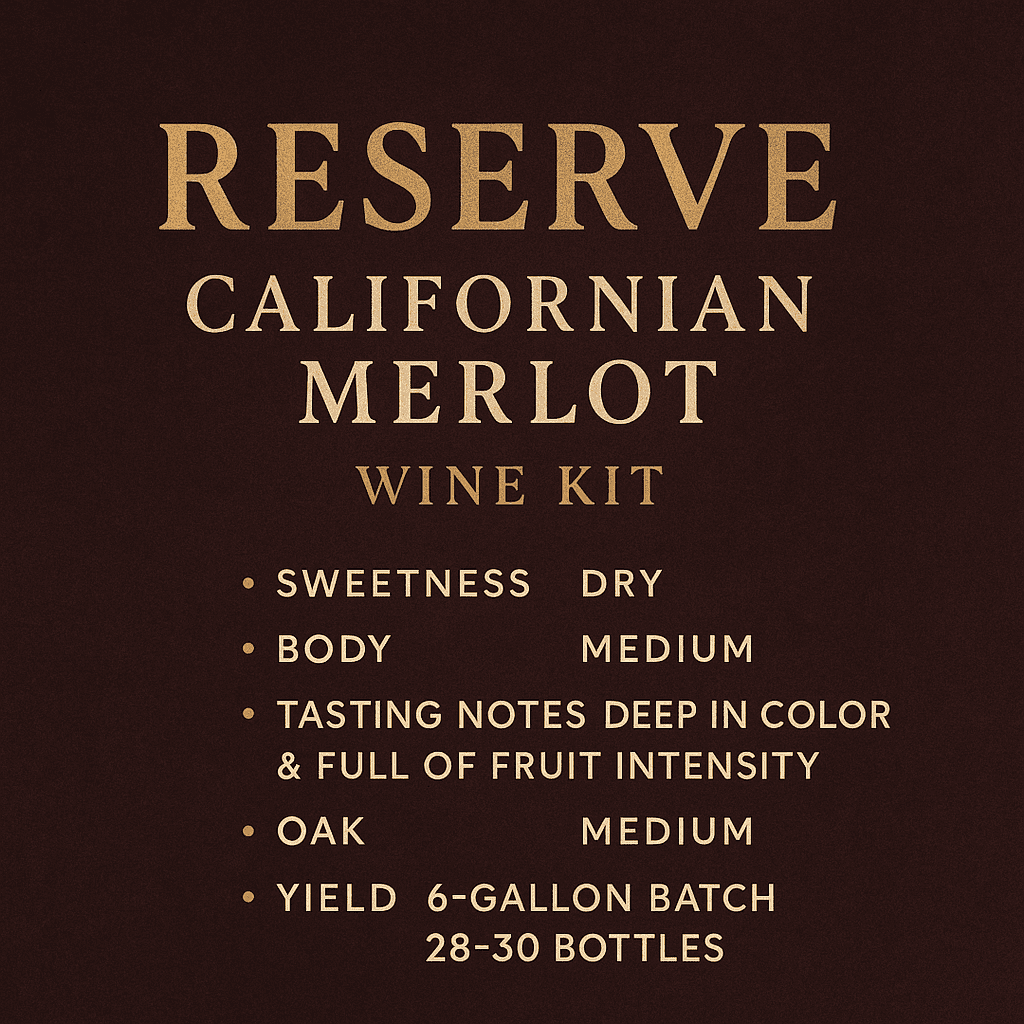 Winexpert Reserve Californian Merlot Wine Kit