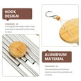 thumbnail image 5 of FELTECHELECTR 1Set Wood Aluminum Nylon Rope Wind Chime for Patio Hanging Decor 27.2X3.1X3.1in, 5 of 8