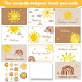 thumbnail image 4 of Sinkoo 10 Pack Thank You Cards with Envelopes & Stickers, Creat Boho Cards and 10 Design with Sunshine Rainbow, 4x6 Blank Stylish Cards for Weddings, Baby & Bridal Showers, Graduations & Birthday, 4 of 5
