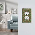 thumbnail image 5 of KLL Christmas Hat sock Pattern Electrical Outlet Covers, 3" x 5" 1 Pack Electric Receptacle Plug Covers for Decorator Receptacle Outlet & Switch-Style S, 5 of 6