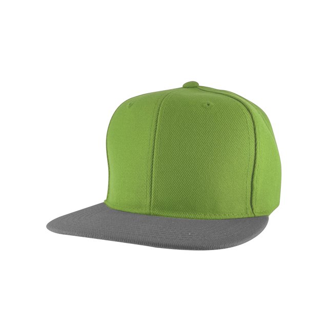 Top Headwear Casquette Snapback Ajustable - Lime/gris
