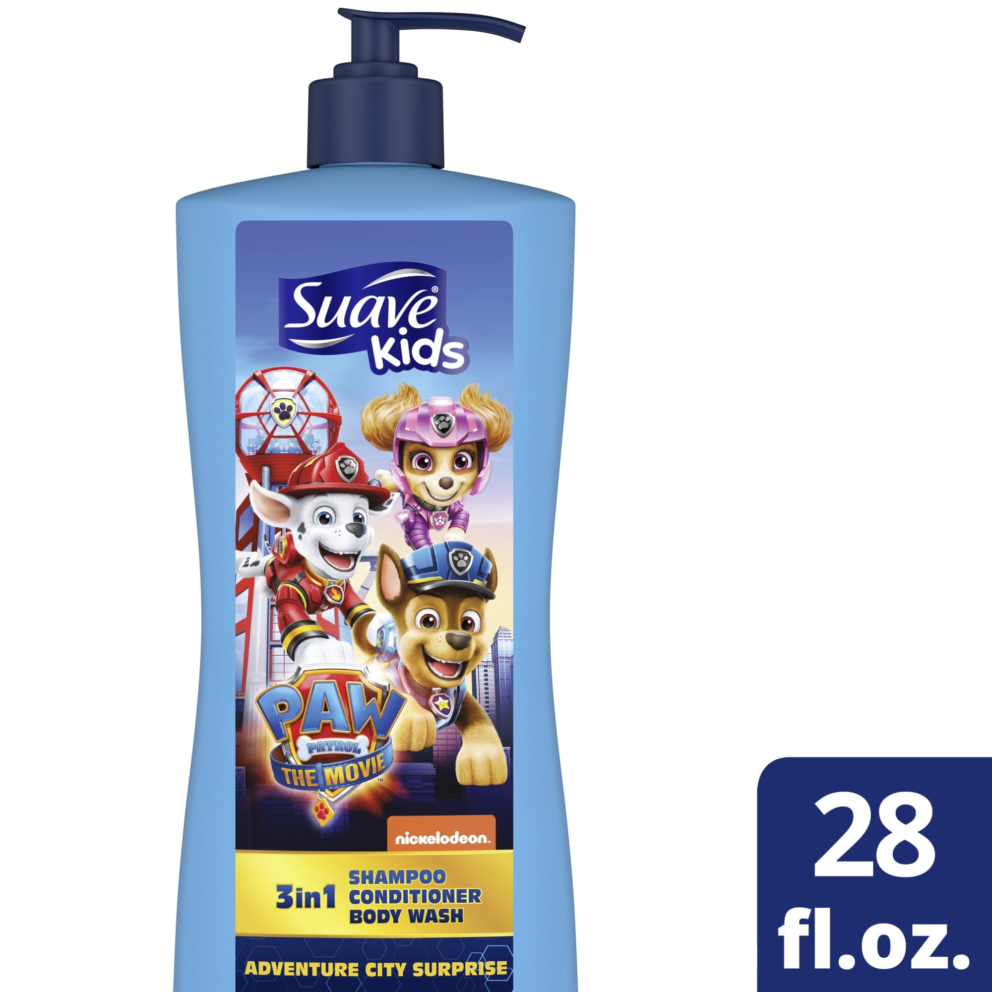 Suave Kids Paw Patrol Adventure 3-in-1 Shampoo Conditioner & Body Wash, 28 oz