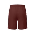 thumbnail image 7 of Busydd Men's Shorts Trendy Solid Color Knee Length Denim Look Summer Shorts Comfortable Drawstring Elastic Waist Casual Shorts with Pockets 4XL, 7 of 7